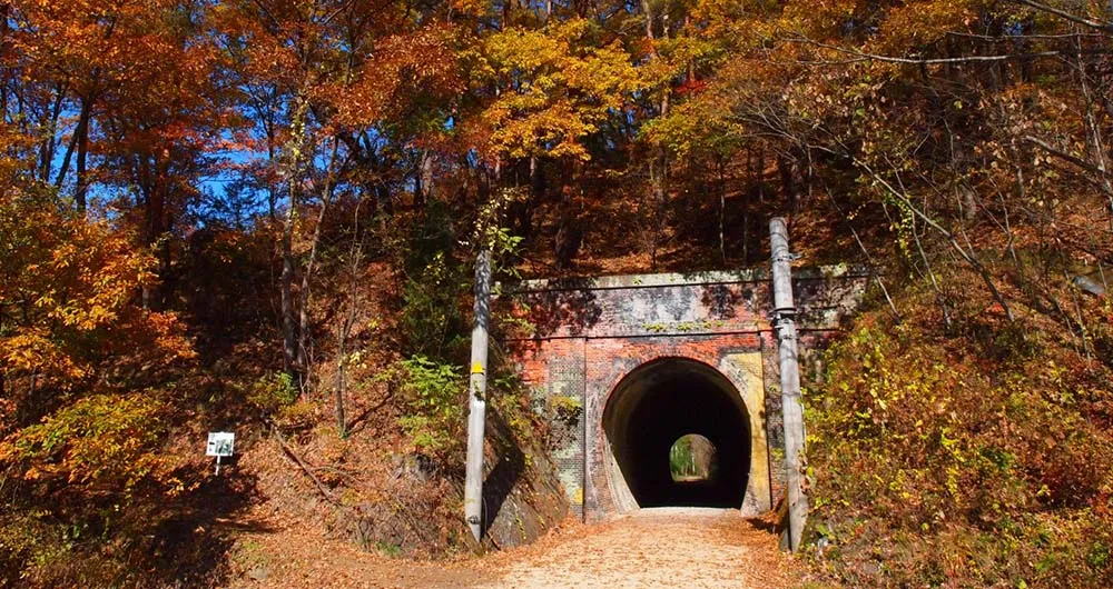 漆久保トンネル 総レンガ造り